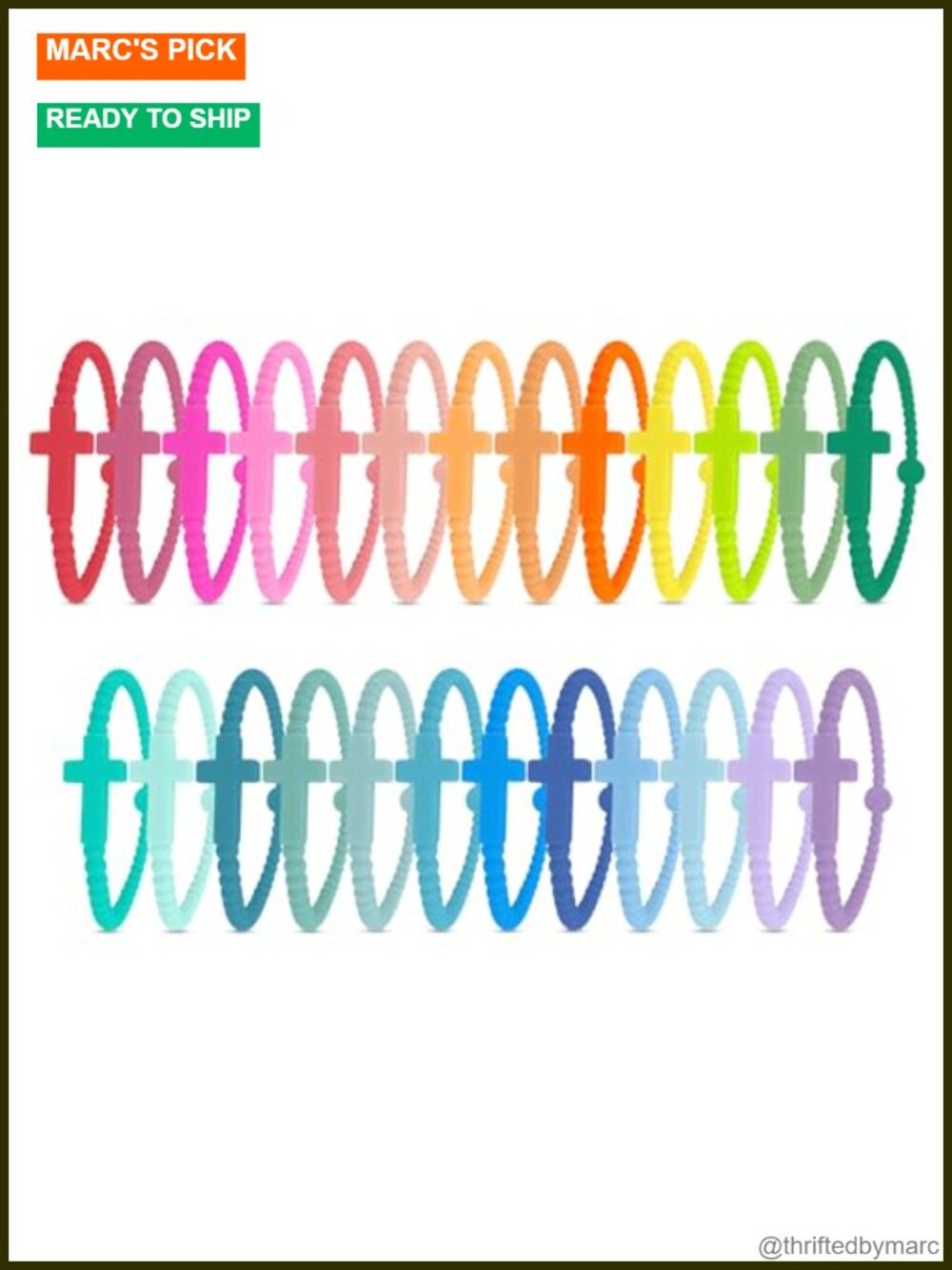 Silicone Cross Bracelet Religious Christian Bangle Gift